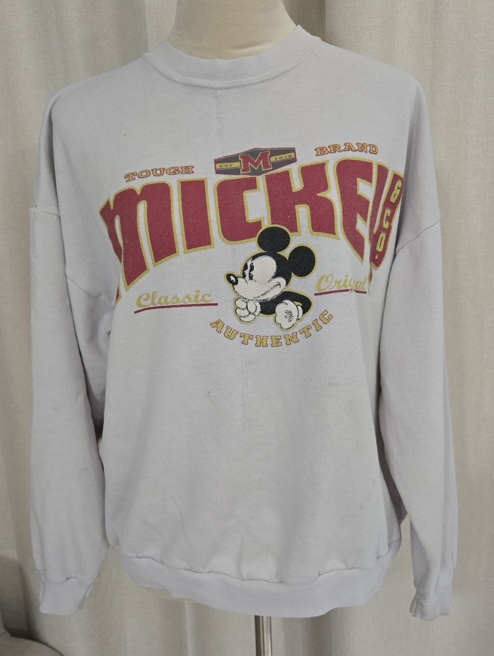 Vintage Disney Mickey Graphic Crewneck Sweater S/m